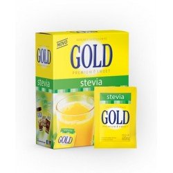 Gold Adoçante Pó Stévia 100% 50 Envelopes