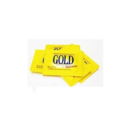 Gold Adoçante Aspartame Premium em Pó 1000 Envelopes