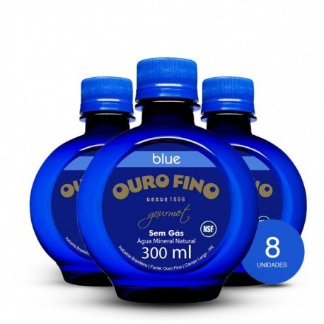Água Mineral Ouro Fino Gourmet Blue Sem Gás 300ml