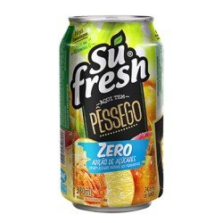 Sufresh Bebida Pêssego Zero Lata 330ml