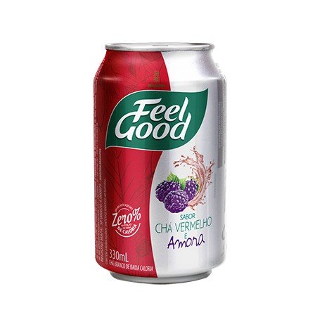 Feel Good Chá Vermelho com Amora Lata 330ml