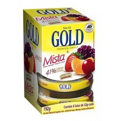 Gold Bala Mista Display com 6 Latas