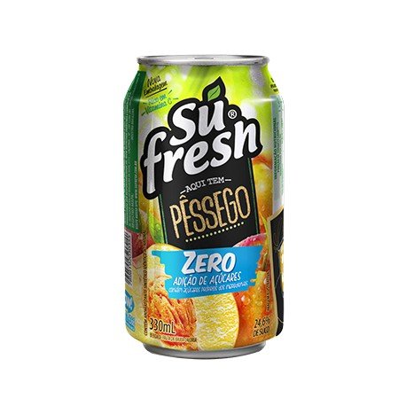 Sufresh Bebida Pêssego Zero Lata 330ml