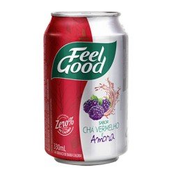 Feel Good Chá Vermelho com Amora Lata 330ml